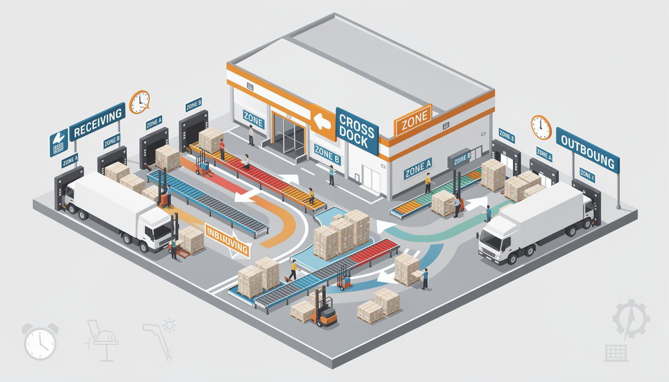 découvrez comment la modélisation des flux en cross-docking permet de supprimer le stockage intermédiaire, optimisant ainsi la logistique et réduisant significativement les coûts.