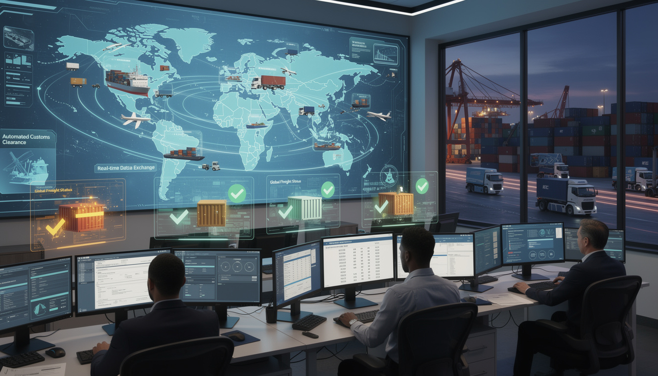 découvrez comment les nouveaux protocoles de transmission de données révolutionnent le dédouanement automatisé pour un fret international plus rapide et sécurisé.