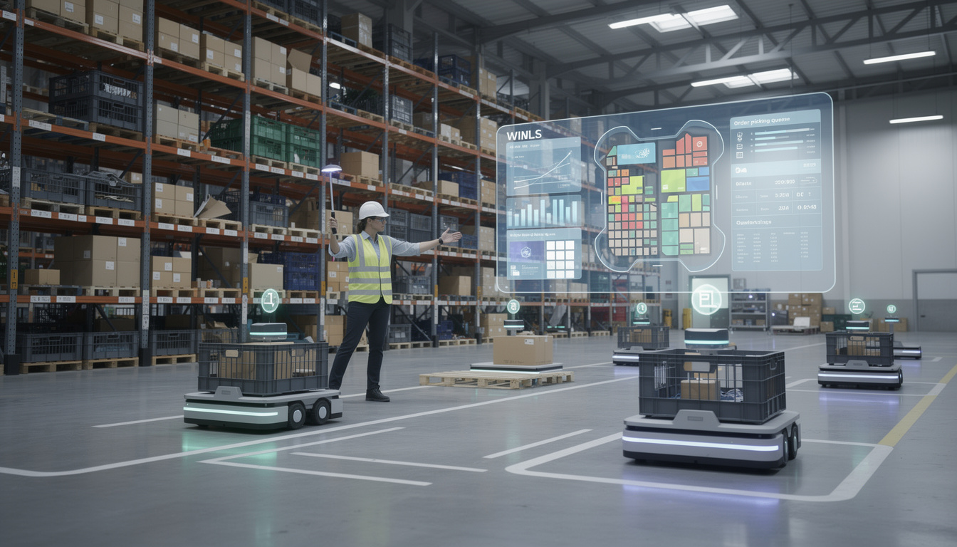 découvrez comment les entrepôts 4.0 optimisent la gestion grâce à l'intégration des systèmes wms avec des flottes de robots mobiles autonomes (amr), améliorant efficacité et automatisation.
