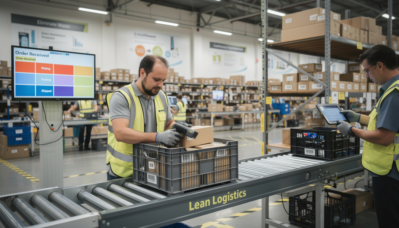 découvrez comment appliquer les principes du lean logistics pour éliminer les 7 gaspillages (muda) dans la préparation de commandes et optimiser l'efficacité de votre chaîne logistique.