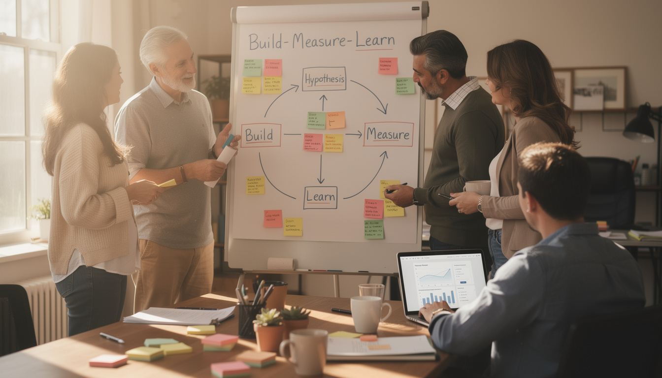 découvrez comment appliquer le cycle lean startup « build-measure-learn » pour transformer et optimiser les entreprises de services traditionnelles, en innovant efficacement et en adaptant rapidement vos offres.