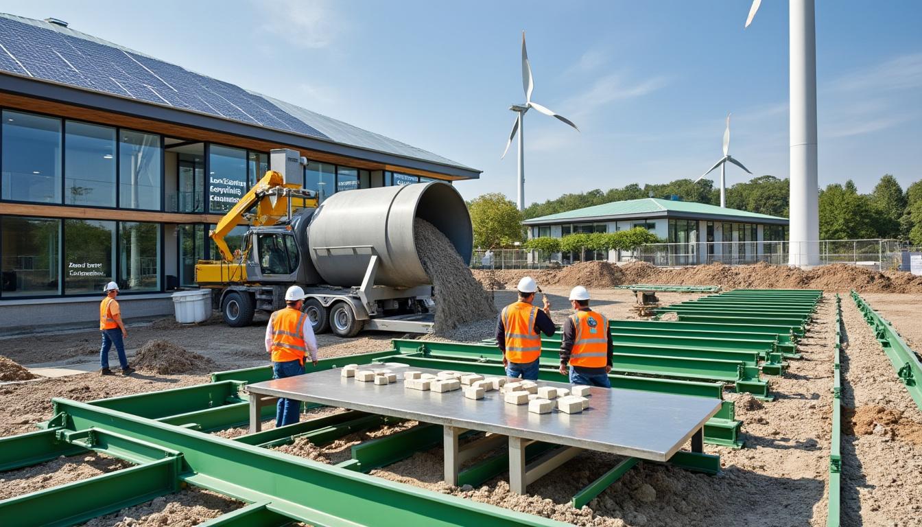 découvrez des matériaux de construction innovants en sourçant du béton bas carbone et de l'acier vert pour des projets plus durables et respectueux de l'environnement.