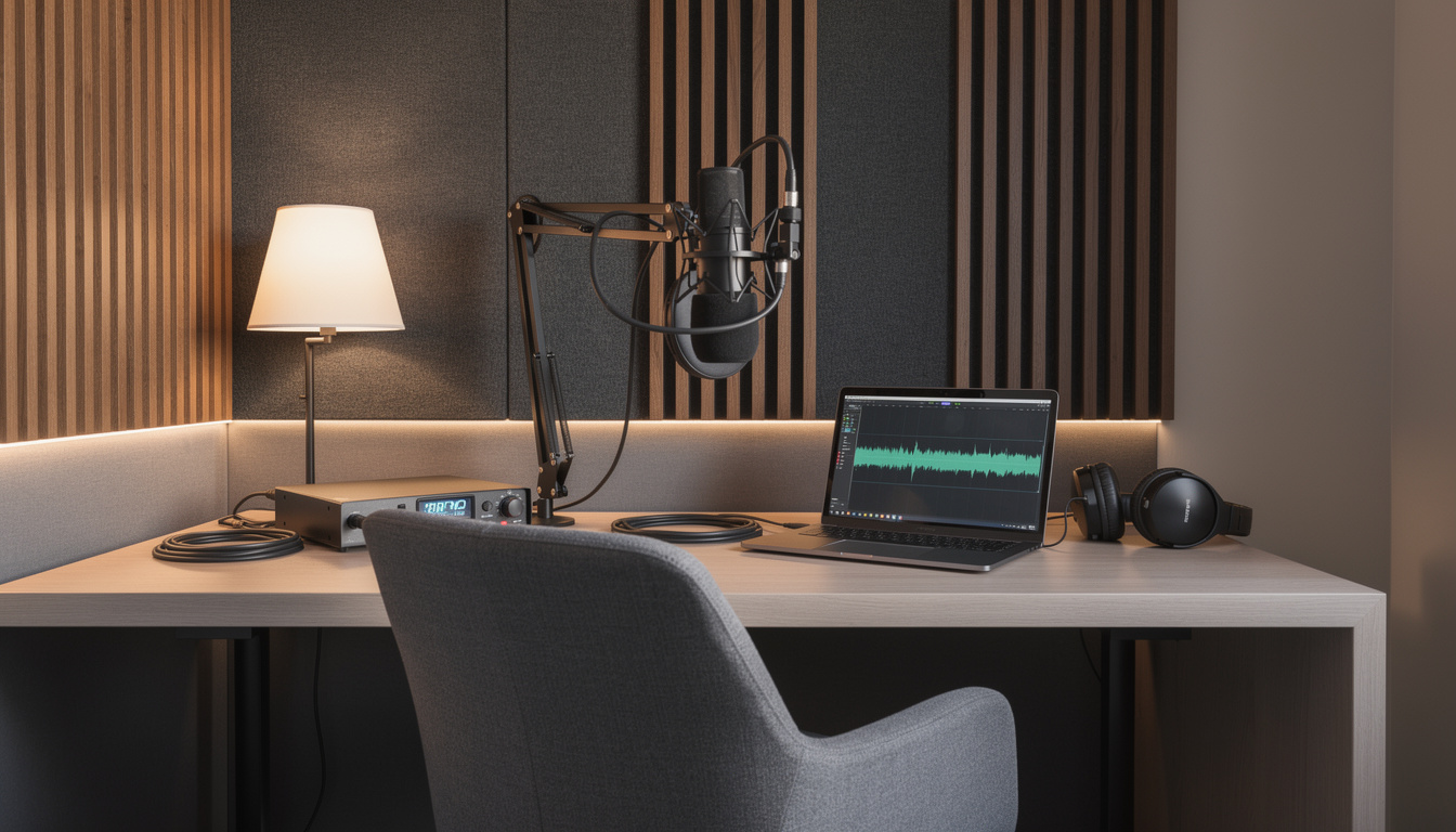 découvrez notre guide complet sur la création de podcasts, avec un focus sur l'acoustique et le traitement sonore en post-production pour un son professionnel.