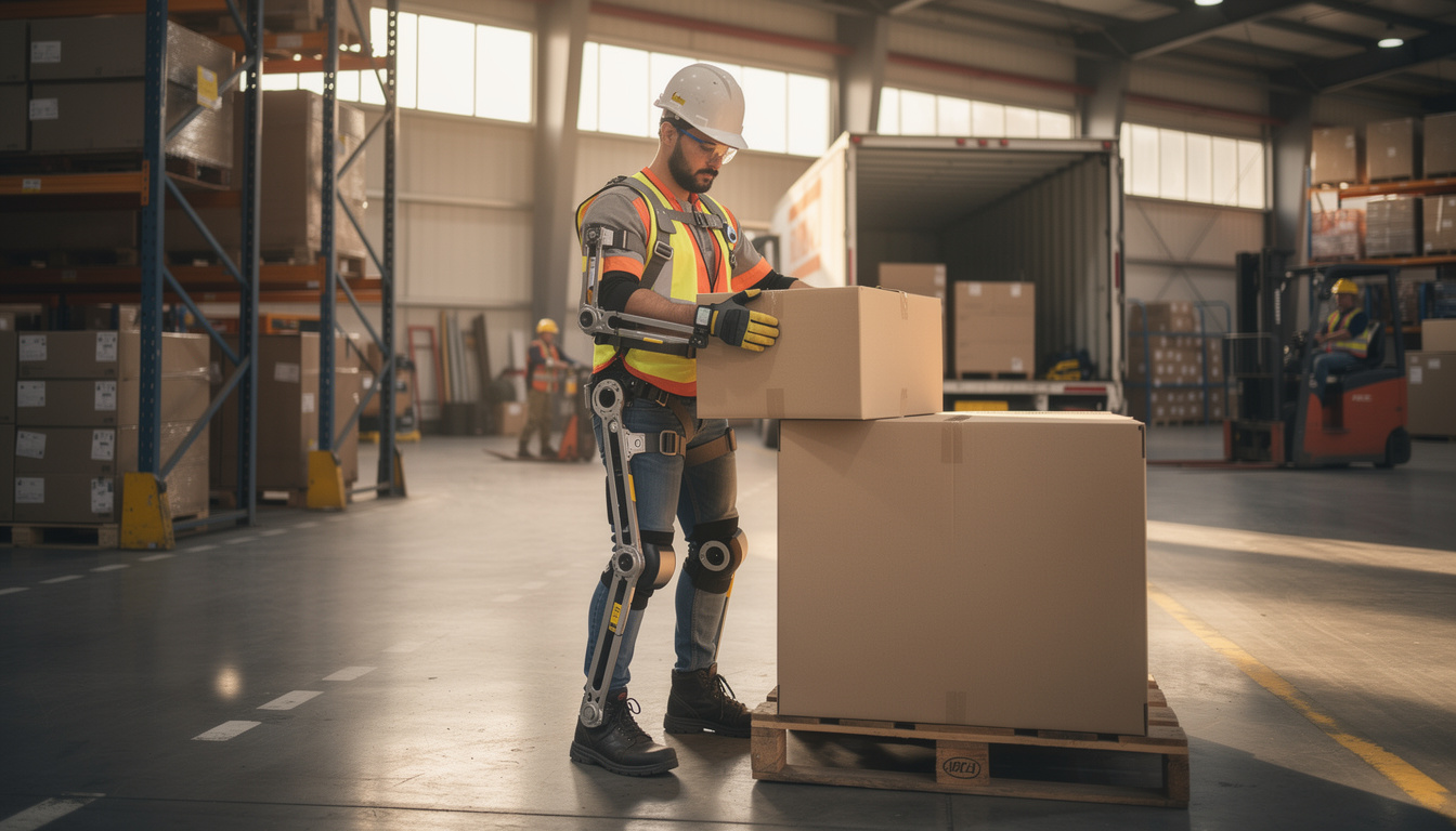 découvrez comment l'intégration d'exosquelettes en manutention ergonomique permet de réduire les troubles musculo-squelettiques (tms) sur les postes de chargement, améliorant ainsi la sécurité et le confort des opérateurs.