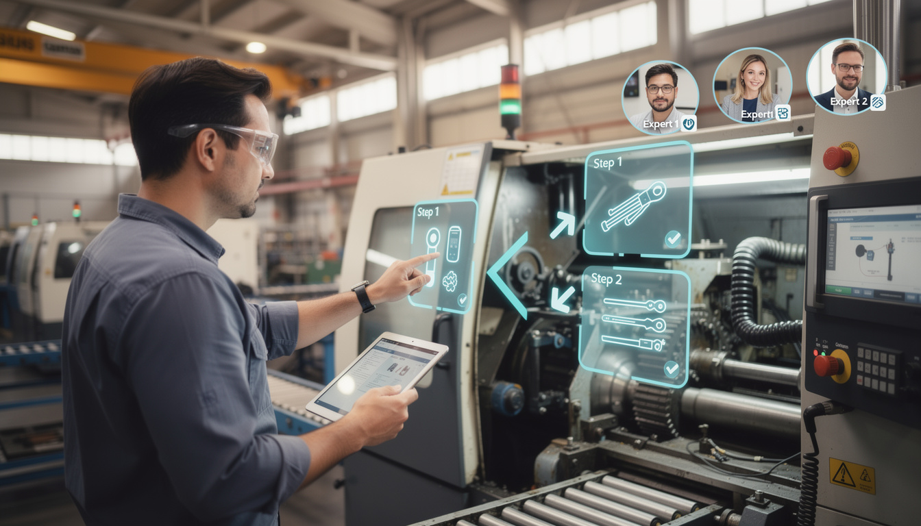 découvrez comment la réalité augmentée industrielle optimise les temps de maintenance grâce à une assistance visuelle en temps réel, améliorant l'efficacité et la précision des interventions.